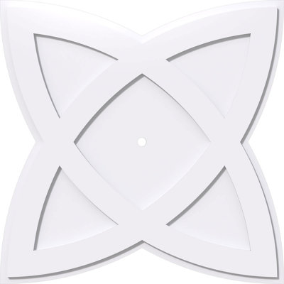 Médaillon de plafond contemporain en PVC de qualité architecturale 32 po x P 1 po x P 12 po x P 1 po Cosmo