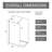31.5" X 72" Walk - In Shower Door, Black Gradient Design, 1/4 Inch Thick Tempered Glass, Lightweight Aluminum For Stability, Stain , Seamless Right Fixed Left Sliding Bathroom Aesthetics 34 W 72 H