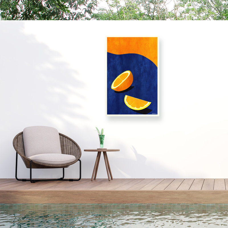 «Bo Anderson Petit De Jeuner, Deux Oranges sur toile» par Bo Anderson, H 32 po x l 22 po