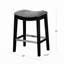Saddle Counter Stool With Metal Guard And Dense Foam Seat Nail Accents, Kick Protector, Foamy Interior, Birch Legs-115170081-115170084