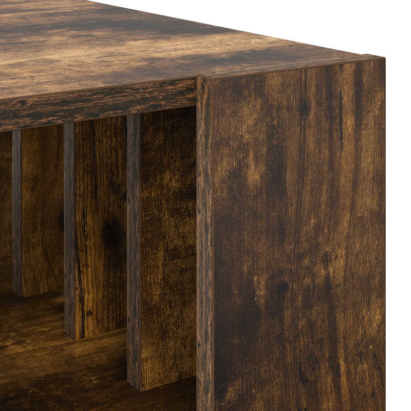 Coffee Table with Storage, 45cm. H x 92cm. L x 49.5cm. W, Smoked Oak
