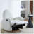 Boucle Fabric 360 Swivel and Glider Recliner Chair-1947090617