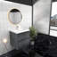 Meuble-lavabo mural 24 po Jack en chêne teck avec lavabo en acrylique renforcé Jack-1782149744