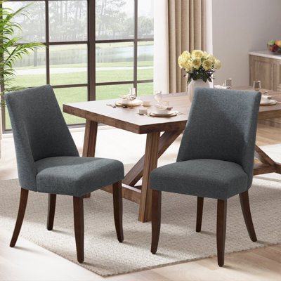 Parsons Upholstered Dining Chair Solid Wood Side Chair