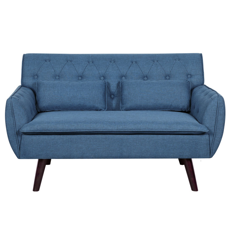 Ryley Upholstered 53.2'' Loveseat, Ocean Blue