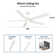 60" 5 - Blade LED Smart Ceiling Fan with Light Kit