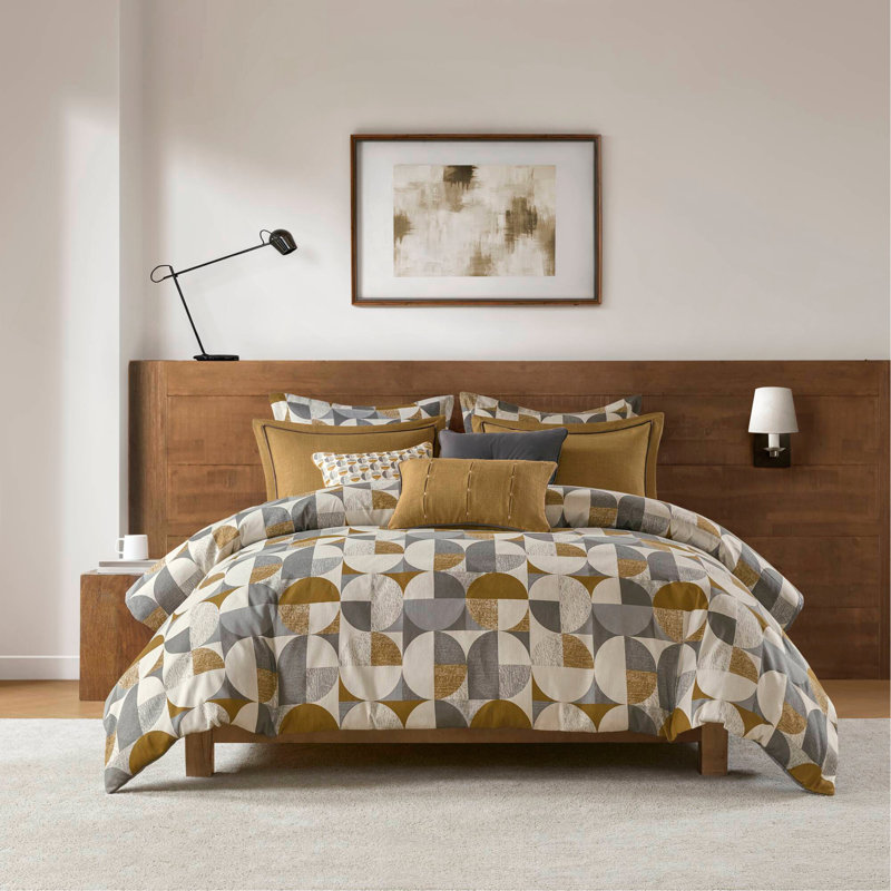 Ensemble d'édredon surdimensionné 8 pièces Jacquard, Édredon grand + 7 articles supplémentaires