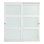 Porte coulissante 72 po (double 37 po) x 80 po 3 portes coulissantes en verre givré