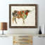 Long Horn - Reproduction d'art sur toile encadrée-1709508639-1709508631