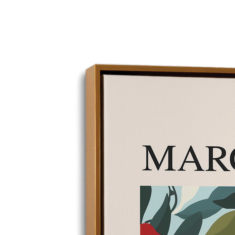 Marché aux fleurs de Paris, Cadre flottant or poli, H 18,75 po x l 12,75 po