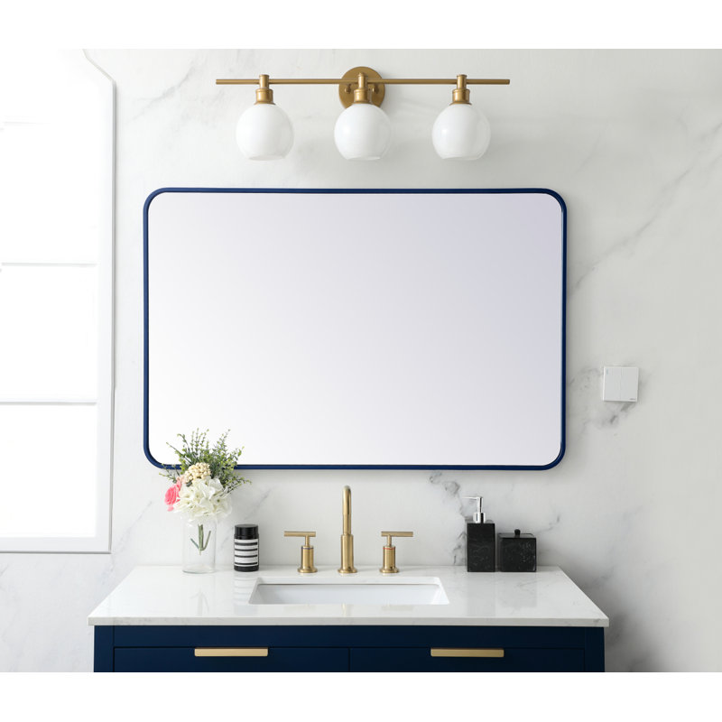 Miroir mural Sabine, Argent, 42 po x 28 po
