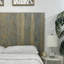Tête de lit en bois massif à finition gris-gris Canyon River avec grain de bois naturel lisse, panneaux muraux fabriqués à la main, décor de chambre moderne bord de mer-1214174732