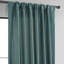 Panneau de rideau simple en imitation de soie texturée de type toile doupion obscurcissant rétro pour fenêtre Rayne-766036018-747478200