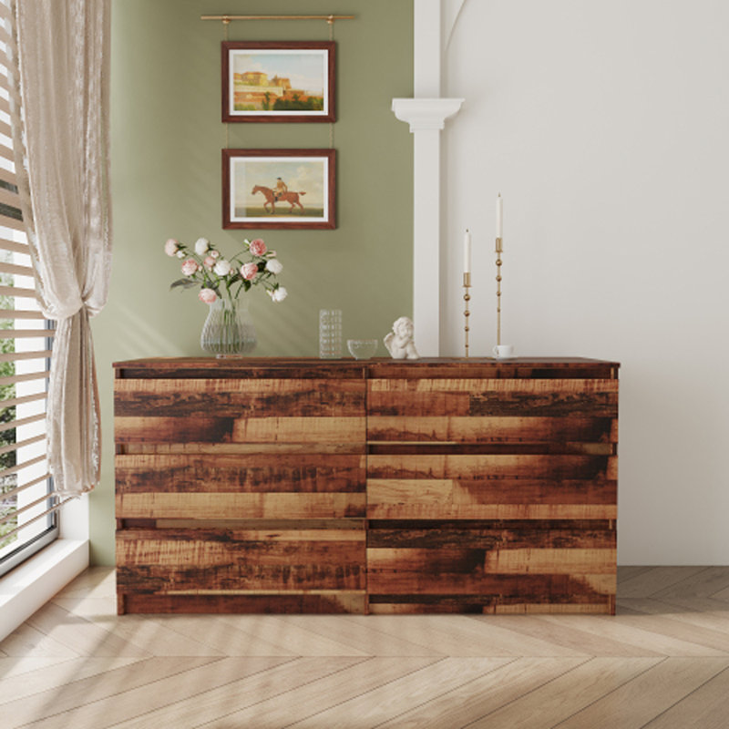 Commode combinée 6 tiroirs Wespi