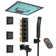 16" Flush Mounted 4-Function Thermostatic Luxury Complete Shower System with LED and Bluetooth Music