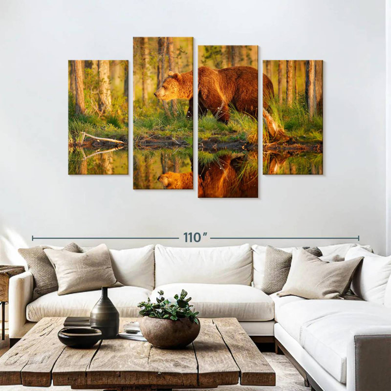 Brampt Wild Forest Bear, 54"H x 84"W