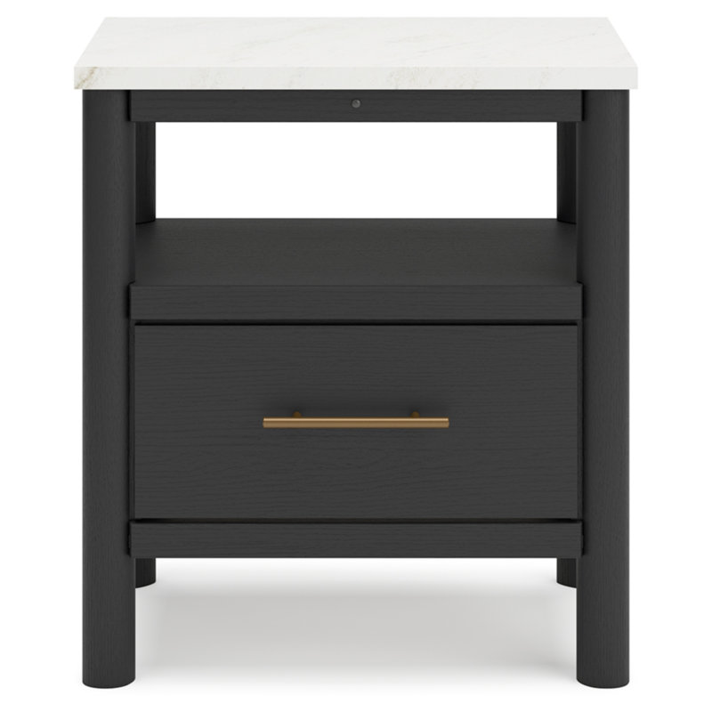 Brenli Nightstand, Black