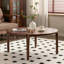 Table de bout ronde en noyer noir-107124058