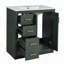 Ensemble de meuble-lavabo autoportant avec 3 tiroirs et portes à fermeture douce-1297373611