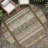 Machine Washable Indoor/Outdoor Meredith ACN2160 Striped Rug-846638319