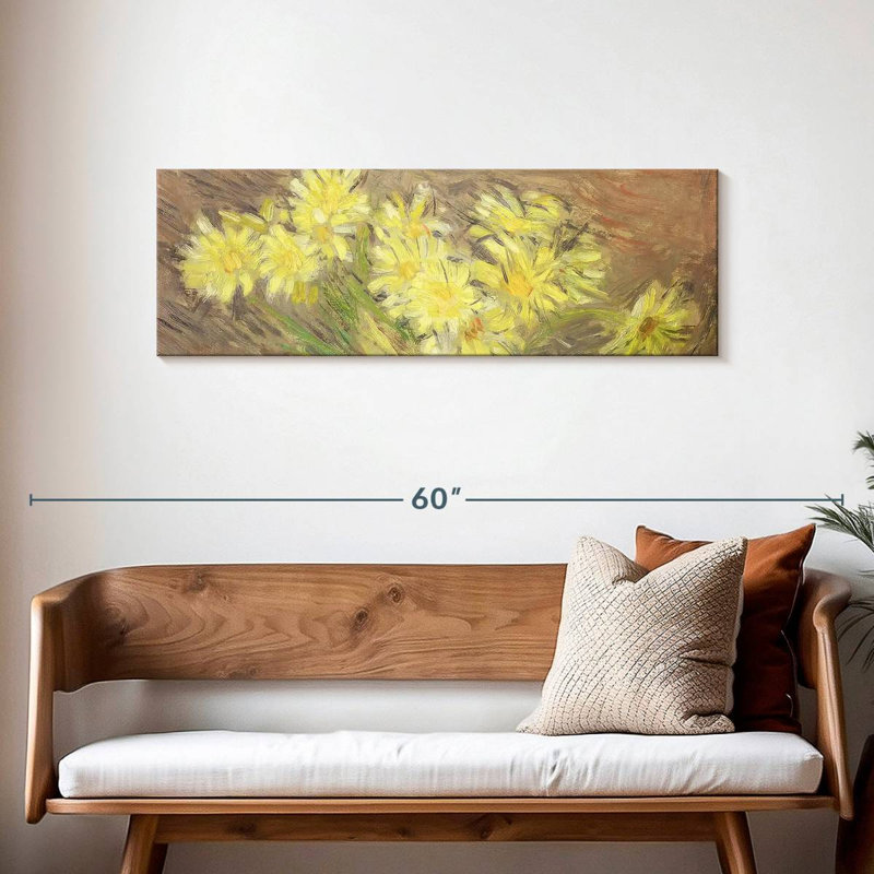 Dais jaune, H 15 po x l 45 po