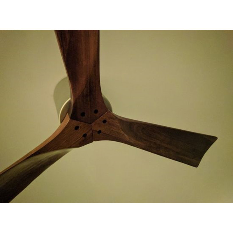 Irene Ceiling Fan, Brushed Nickel, Walnut Tone, 42"