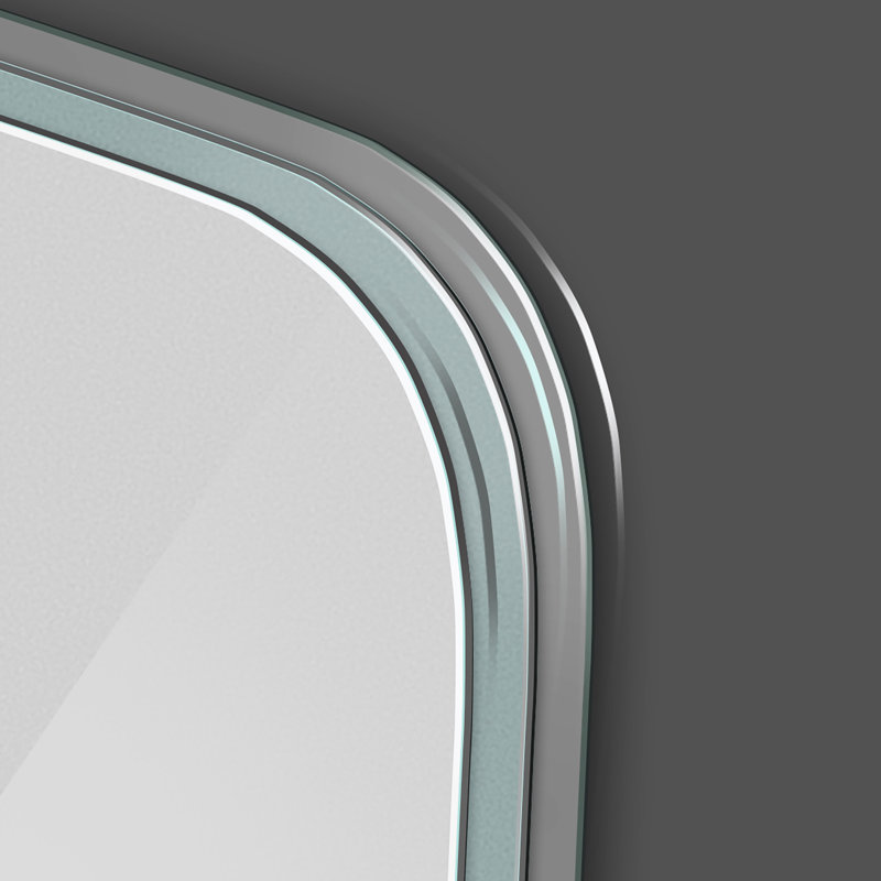 Miroir de salle de bain étanche 5mm Hd Silver Fog - fixation murale