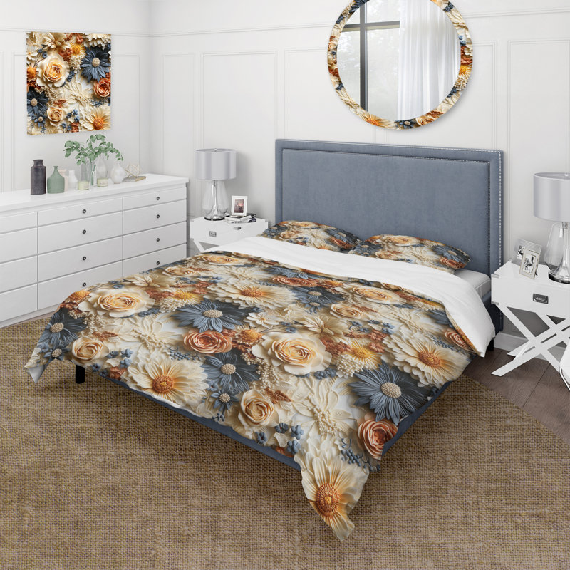 Ensemble de housse de couette Rustic Lace, Housse de couette pour très grand lit et 2 très