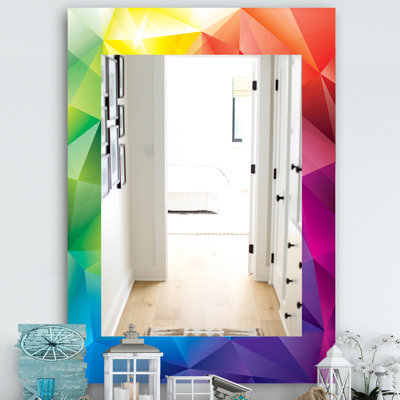 Miroir mural colourfields triangulaire 25