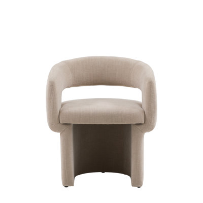 Polyester Blend Upholstered Accent in Natural