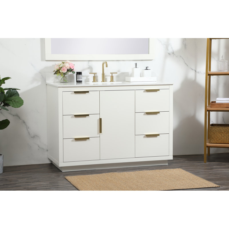 Ensemble de meuble-lavabo simple 48 po Broadlands, Gris