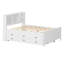 Lit plateforme avec lit gigogne et 3 tiroirs de rangement-1892267603