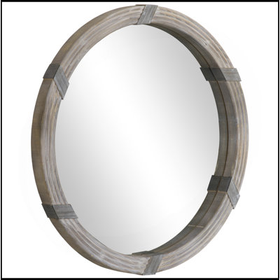 Miroir mural en bois 30,75 po