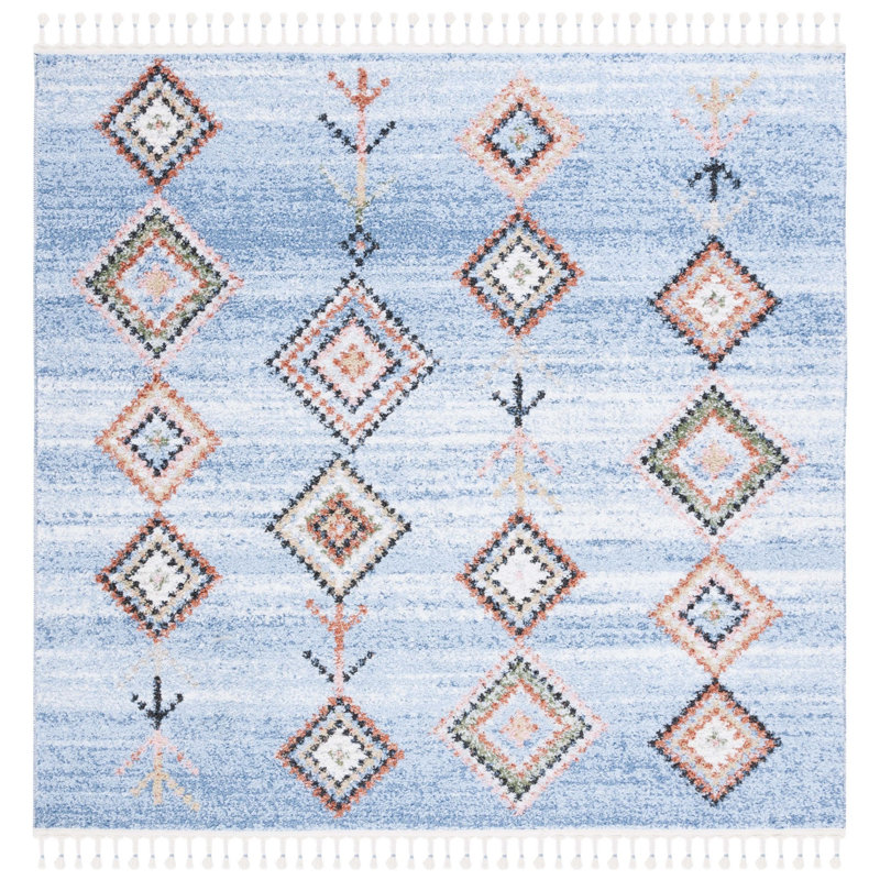 Kaysa Performance Geometric Rug, Square 6'7"