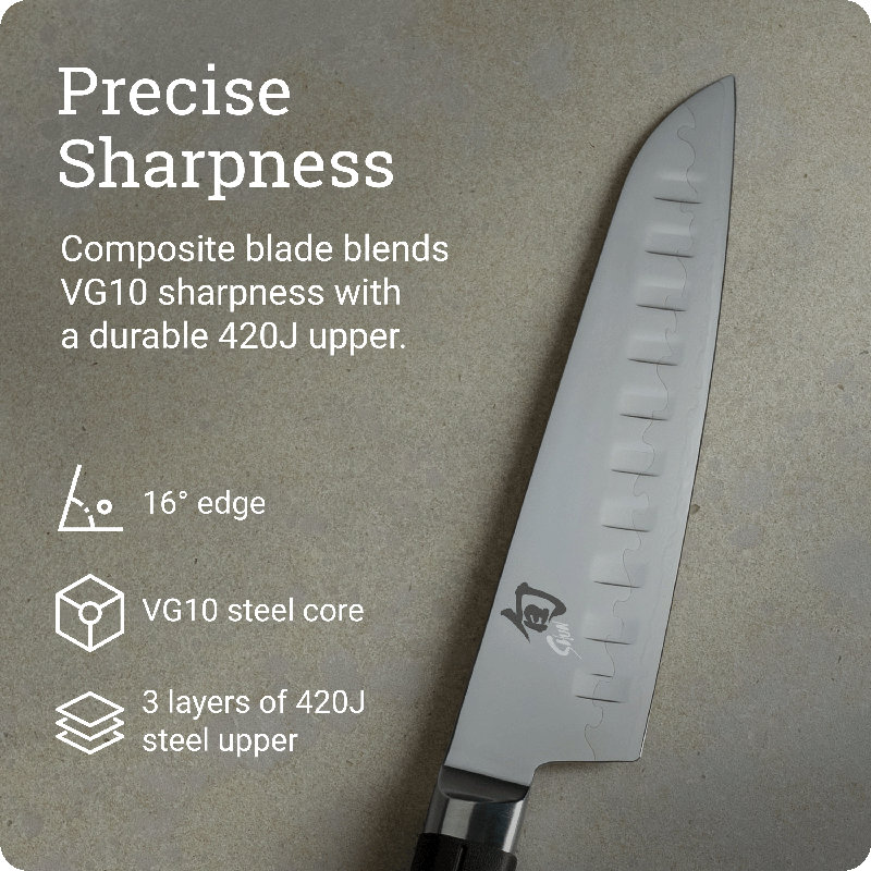 Sora 7'' L Santoku Knife