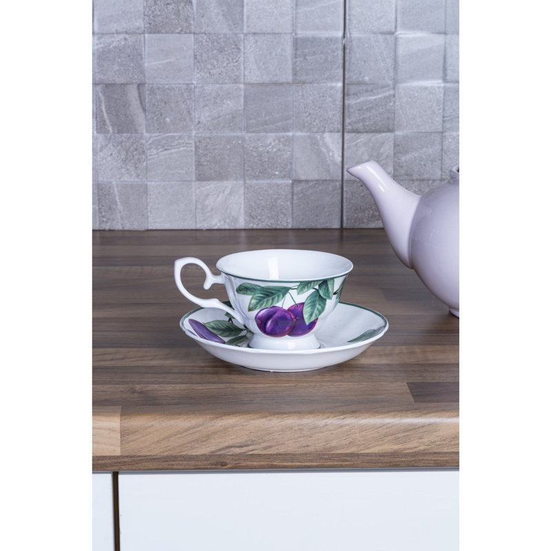 Hillard Bone China Teacup and Saucer