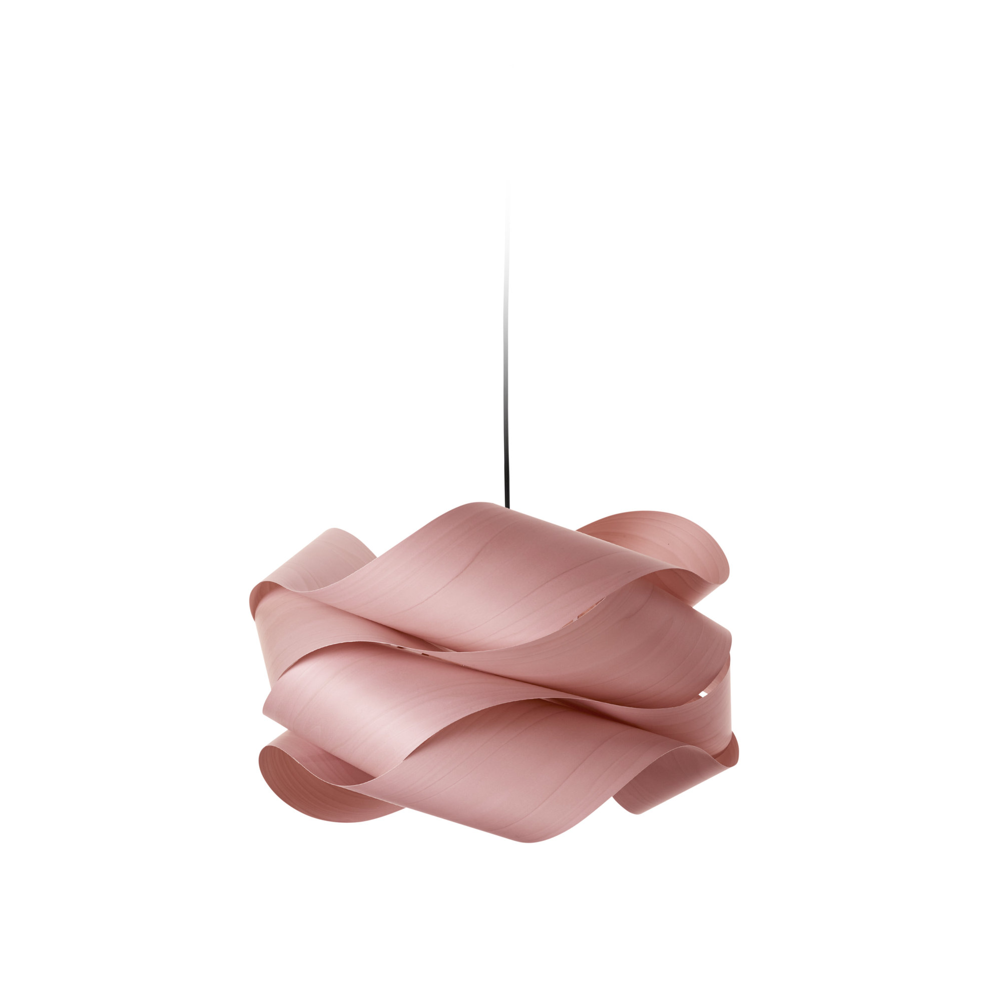 Single Light Dimmable Pendant, Pale Rose, Nickel, 15.7" H x 27.1" W x 27.1" D