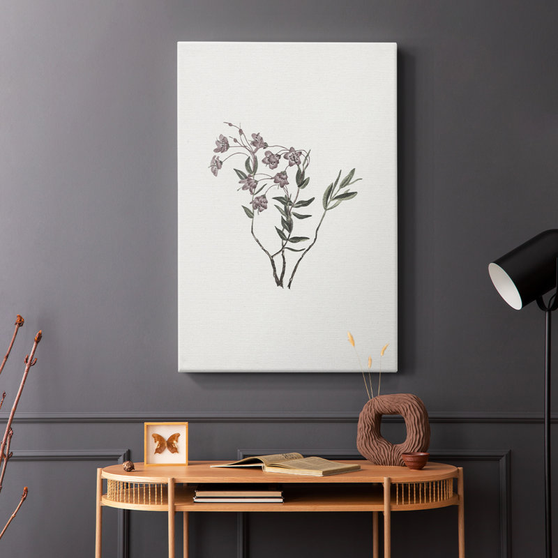 Imprimé floral rétro CCIV - galerie Cavas, H 60 po x l 40 po