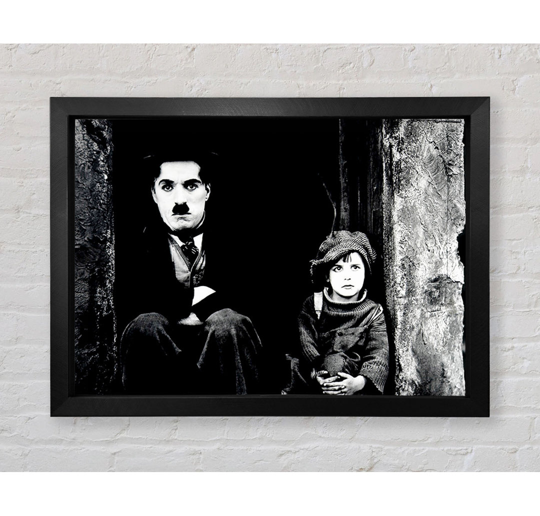 Charlie Chaplin The Kid Gerahmter Druck