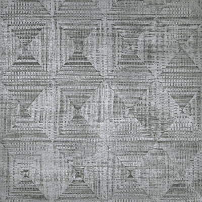 Chelchowska Pepper Collection Sheen Finish Geometric Diamond Raffia 10.05m x 53cm Wallpaper Roll