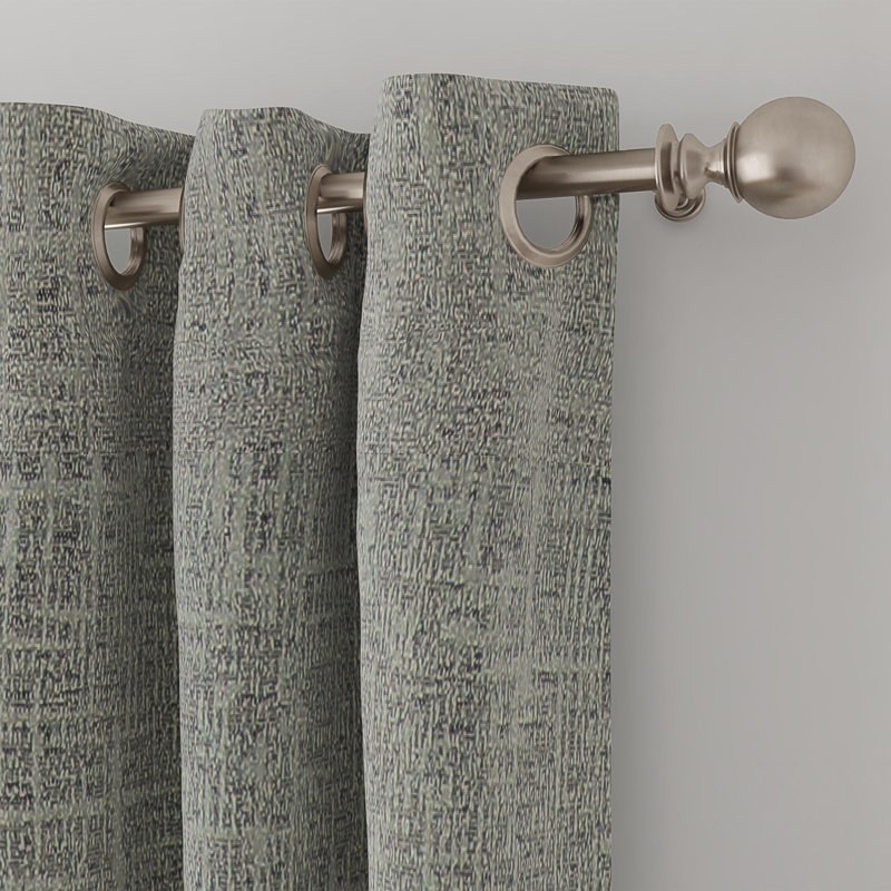 Rideau en polyester, Gris