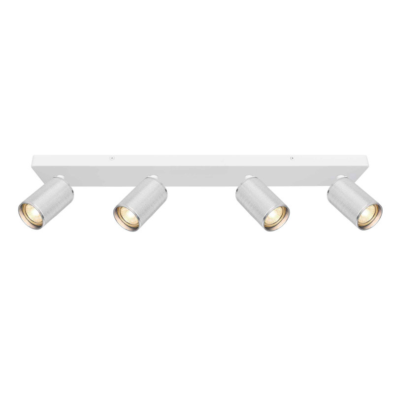 Dariusz Flush Mount, White, White