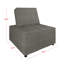 Fauteuil d'appoint carré touffeté en lin Lancy-1688445772