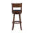 Milo Swivel Barstool Chair, Black Faux Leather, 34 Inch Extra Tall