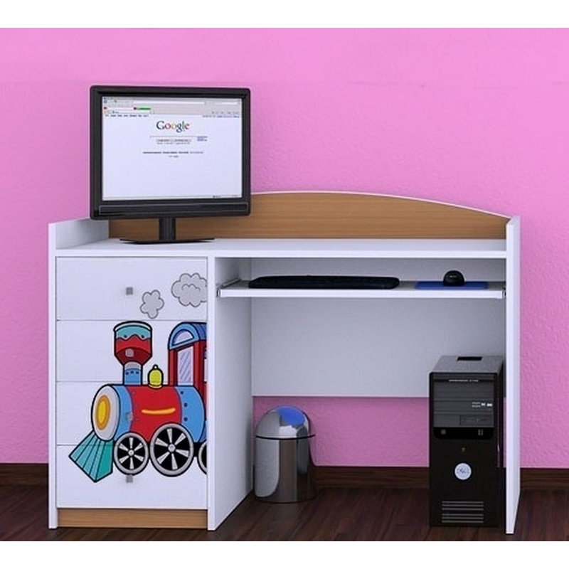 Cayden 125cm Computer Desk, Light Brown