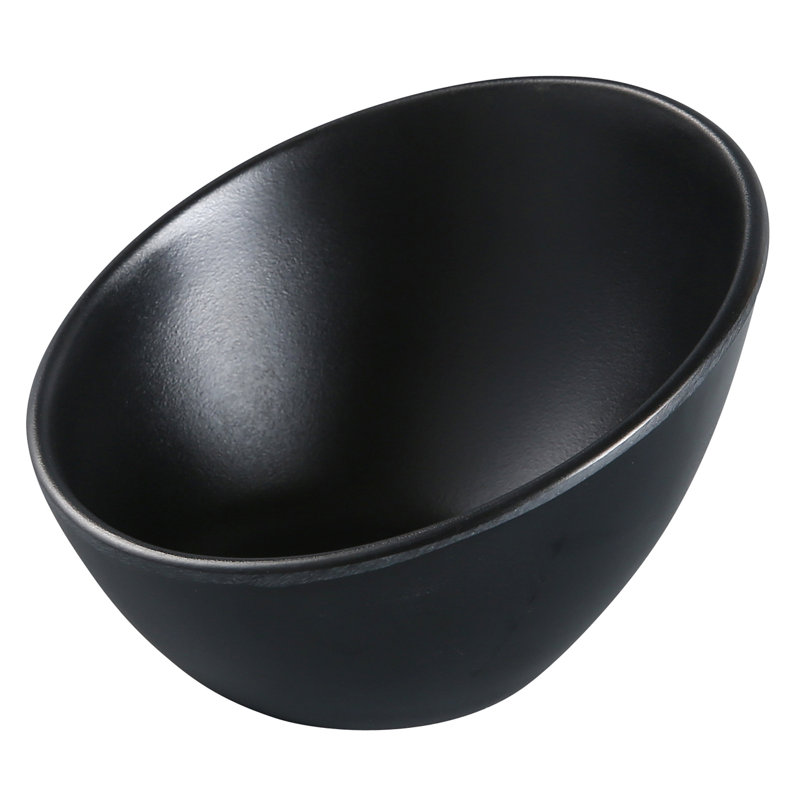 Perle noire 5 oz Bol à salade en mélamine