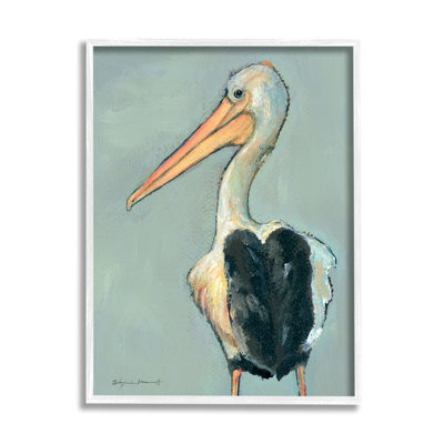 Pélican, faune - peinture