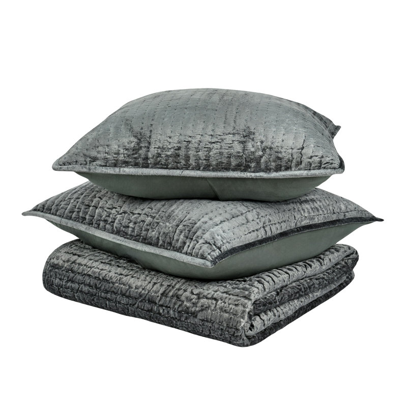 Bari Quilt Set, Bay Green