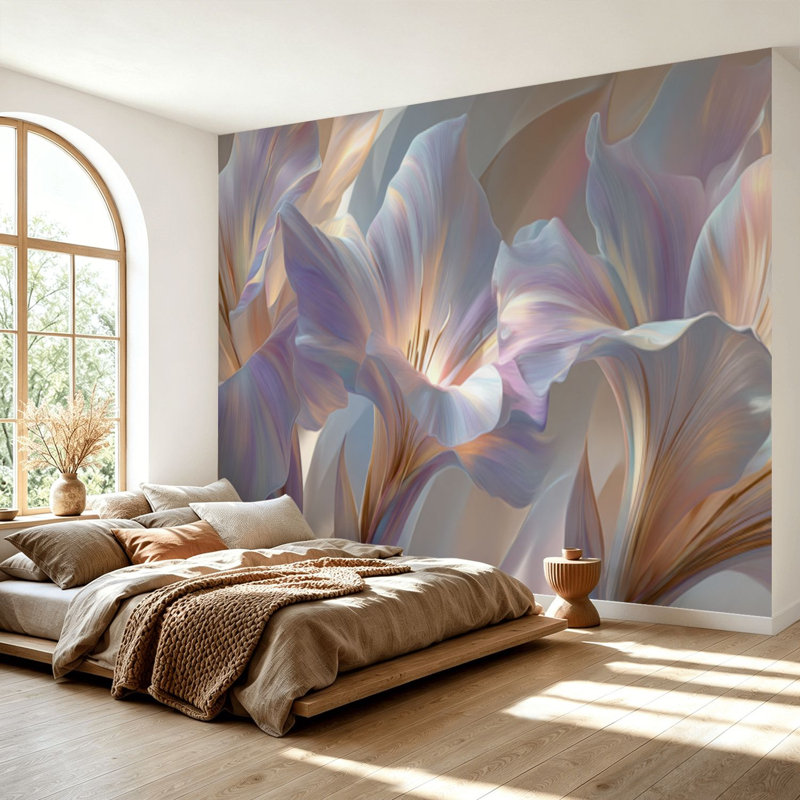 Papier peint adhésif auto-adhésif moderne pour la chambre à coucher L 69 po x l 96 po Peel and Stick
