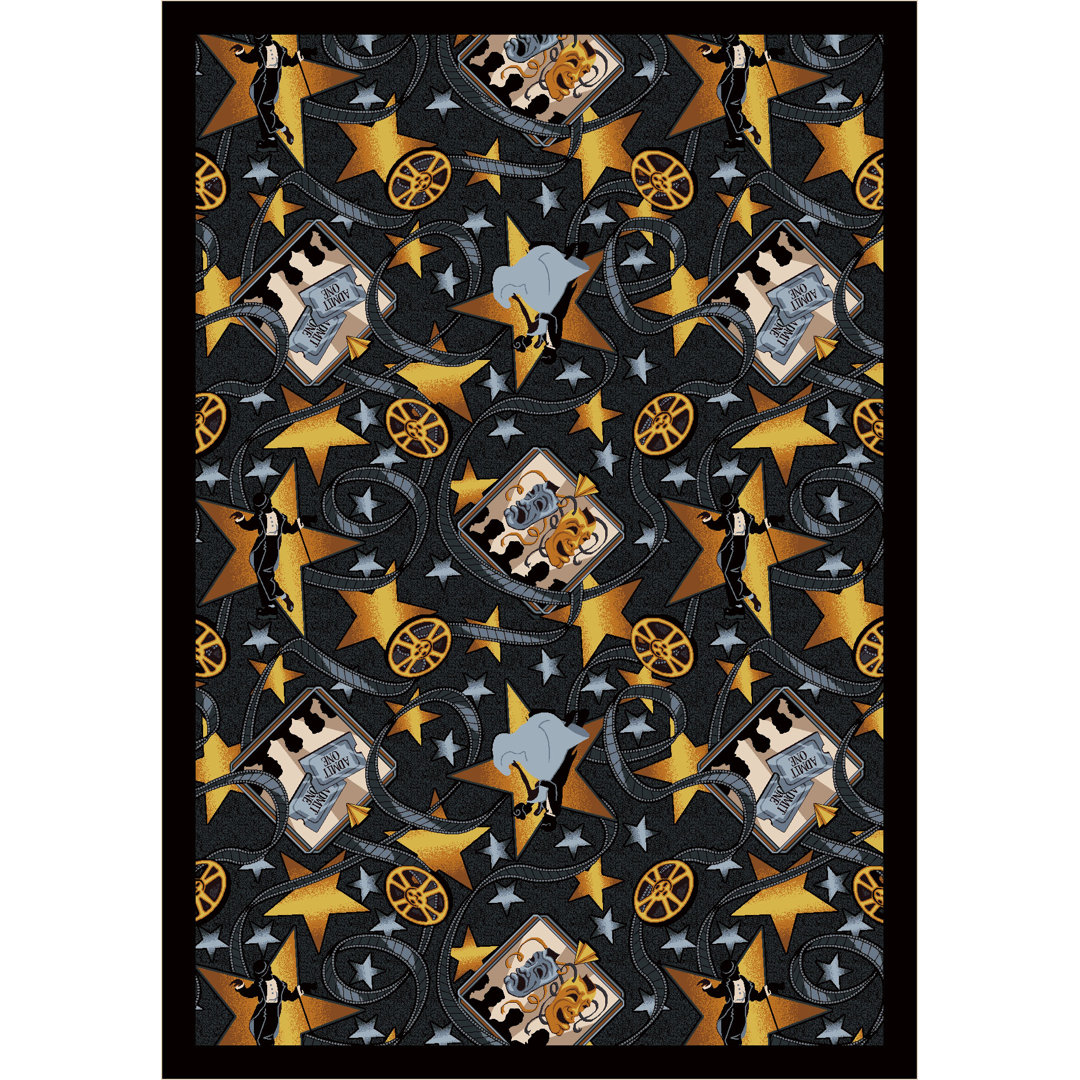Gaming and Entertainment Silver Screen by Joy Carpets Area Rug Joy Carpets Rug 